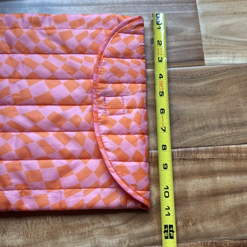 Orange and Pink Geometric Silky Laptop Case